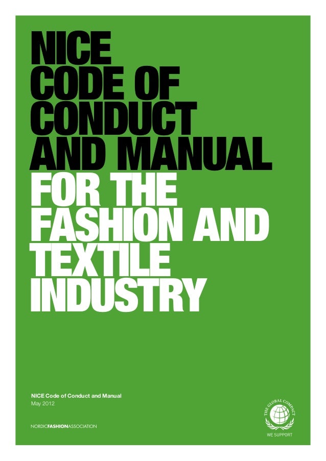 Code of ethics for fashion industry 96 Code of ethics for fashion industry 69